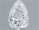 Natural Diamond 0.50 Carats, Pear with  Cut, D Color, VS1 Clarity and Certified by GIA
