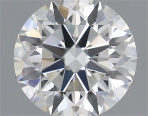 Picture of Natural Diamond 0.41 Carats, Round with Excellent Cut, H Color, VVS1 Clarity and Certified by GIA