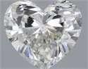 Natural Diamond 0.51 Carats, Heart with  Cut, H Color, SI2 Clarity and Certified by GIA