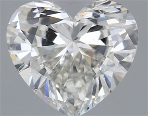 Picture of Natural Diamond 0.51 Carats, Heart with  Cut, H Color, SI2 Clarity and Certified by GIA