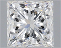 Natural Diamond 0.70 Carats, Princess with  Cut, F Color, VVS2 Clarity and Certified by IGI