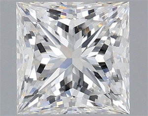 Picture of Natural Diamond 0.70 Carats, Princess with  Cut, F Color, VVS2 Clarity and Certified by IGI