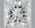 Natural Diamond 0.79 Carats, Princess with  Cut, H Color, VVS1 Clarity and Certified by IGI
