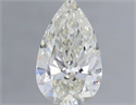 Natural Diamond 0.55 Carats, Pear with  Cut, H Color, VS2 Clarity and Certified by IGI