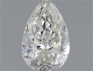 Picture of Natural Diamond 0.56 Carats, Pear with  Cut, G Color, VS1 Clarity and Certified by IGI