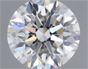 Natural Diamond 0.44 Carats, Round with Excellent Cut, E Color, VVS2 Clarity and Certified by GIA