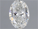 Natural Diamond 0.51 Carats, Oval with  Cut, G Color, SI1 Clarity and Certified by GIA