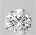 Natural Diamond 2.01 Carats, Round with Excellent Cut, F Color, SI1 Clarity and Certified by GIA
