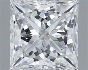 Foto Diamante Natural 0.50 quilates, Princesa , Color D, claridad SI1 y certificado GIA de
