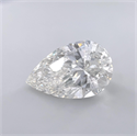 Natural Diamond 4.05 Carats, Pear with  Cut, I Color, SI2 Clarity and Certified by GIA