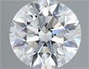 Natural Diamond 1.71 Carats, Round with Excellent Cut, F Color, SI1 Clarity and Certified by GIA