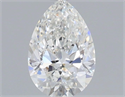 Natural Diamond 0.56 Carats, Pear with  Cut, F Color, IF Clarity and Certified by GIA