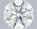 Natural Diamond 1.01 Carats, Round with Very Good Cut, I Color, I1 Clarity and Certified by IGI