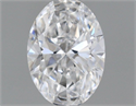 Natural Diamond 0.42 Carats, Oval with  Cut, E Color, VVS2 Clarity and Certified by GIA