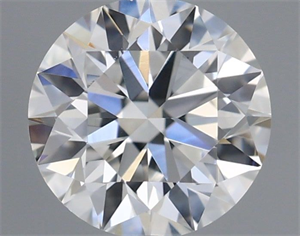 Foto Diamante Natural 0.42 quilates, Redondo , Color F, claridad VVS2 y certificado IGI de