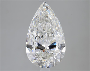 Picture of Natural Diamond 3.01 Carats, Pear with  Cut, G Color, SI1 Clarity and Certified by GIA