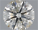 Natural Diamond 0.70 Carats, Round with Excellent Cut, J Color, I1 Clarity and Certified by IGI
