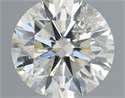 Natural Diamond 0.50 Carats, Round with Very Good Cut, J Color, I1 Clarity and Certified by IGI