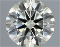 Natural Diamond 0.41 Carats, Round with Excellent Cut, N Color, VS2 Clarity and Certified by IGI