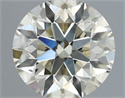 Natural Diamond 0.51 Carats, Round with Very Good Cut, M Color, SI1 Clarity and Certified by IGI