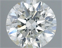 Natural Diamond 0.90 Carats, Round with Excellent Cut, F Color, I1 Clarity and Certified by IGI