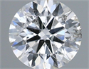 Natural Diamond 0.40 Carats, Round with Excellent Cut, E Color, SI2 Clarity and Certified by IGI