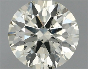 Picture of Natural Diamond 0.72 Carats, Round with Excellent Cut, K Color, SI1 Clarity and Certified by IGI