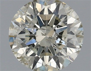 Picture of Natural Diamond 0.75 Carats, Round with Excellent Cut, K Color, I1 Clarity and Certified by IGI