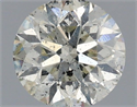Natural Diamond 0.88 Carats, Round with Very Good Cut, J Color, SI2 Clarity and Certified by IGI
