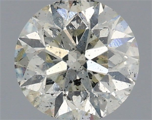Picture of Natural Diamond 0.88 Carats, Round with Very Good Cut, J Color, SI2 Clarity and Certified by IGI