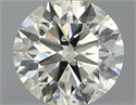 Natural Diamond 0.70 Carats, Round with Very Good Cut, L Color, SI2 Clarity and Certified by IGI