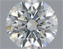 Natural Diamond 0.72 Carats, Round with Excellent Cut, G Color, IF Clarity and Certified by IGI