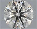 Natural Diamond 0.70 Carats, Round with Very Good Cut, J Color, I1 Clarity and Certified by IGI