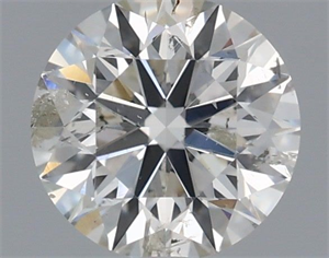 Picture of Natural Diamond 0.70 Carats, Round with Excellent Cut, H Color, SI2 Clarity and Certified by IGI