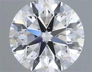 Picture of Natural Diamond 0.50 Carats, Round with Very Good Cut, D Color, VS2 Clarity and Certified by IGI