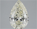 Natural Diamond 2.53 Carats, Pear with  Cut, K Color, SI2 Clarity and Certified by IGI