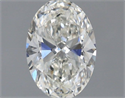 Natural Diamond 0.50 Carats, Oval with  Cut, I Color, VS2 Clarity and Certified by GIA