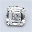 Diamante Natural 1.51 quilates, Asscher , Color F, claridad SI2 y certificado GIA