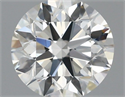 Natural Diamond 1.09 Carats, Round with Excellent Cut, I Color, VVS2 Clarity and Certified by IGI