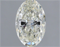 Natural Diamond 1.70 Carats, Oval with  Cut, I Color, VS2 Clarity and Certified by IGI