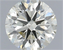 Natural Diamond 0.52 Carats, Round with Excellent Cut, K Color, VS2 Clarity and Certified by IGI