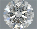 Natural Diamond 0.53 Carats, Round with Excellent Cut, I Color, SI2 Clarity and Certified by IGI
