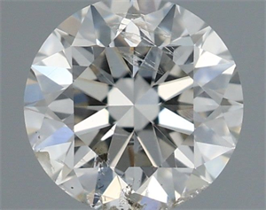 Picture of Natural Diamond 0.53 Carats, Round with Excellent Cut, I Color, SI2 Clarity and Certified by IGI