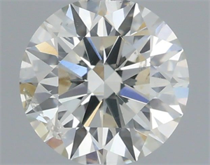 Picture of Natural Diamond 0.45 Carats, Round with Excellent Cut, I Color, SI2 Clarity and Certified by IGI