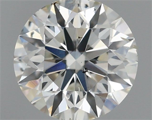 Picture of Natural Diamond 0.60 Carats, Round with Excellent Cut, H Color, SI2 Clarity and Certified by IGI