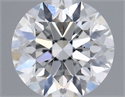 Natural Diamond 0.43 Carats, Round with Excellent Cut, D Color, SI1 Clarity and Certified by IGI