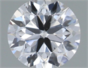 Natural Diamond 0.40 Carats, Round with Very Good Cut, D Color, SI1 Clarity and Certified by IGI