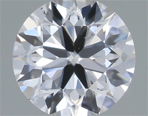 Picture of Natural Diamond 0.40 Carats, Round with Very Good Cut, D Color, SI1 Clarity and Certified by IGI