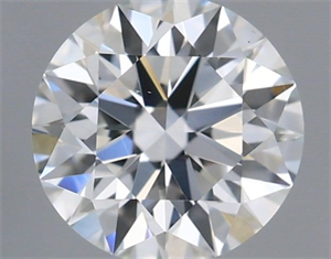 Picture of Natural Diamond 0.42 Carats, Round with Excellent Cut, E Color, VS2 Clarity and Certified by IGI