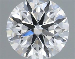 Picture of Natural Diamond 0.40 Carats, Round with Excellent Cut, E Color, SI1 Clarity and Certified by IGI